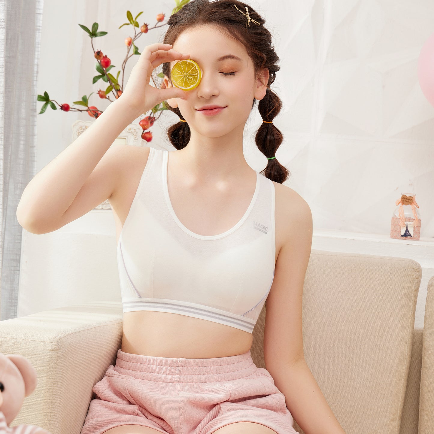 Melissa Girls’ Sports Bra – Breathable, Shockproof & Full Coverage