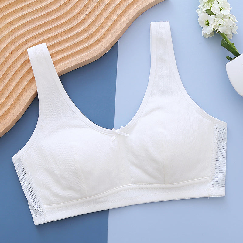 Melissa Girls’ Wide-Strap Bra – Full Coverage, Breathable & Lightweight
