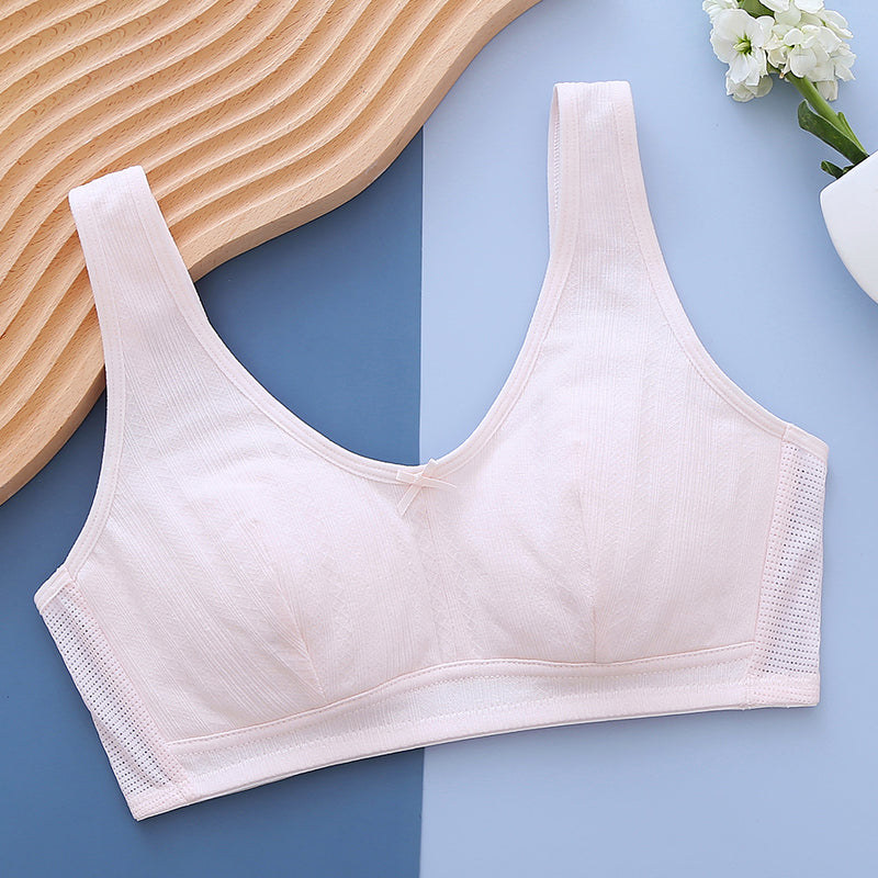 Melissa Girls’ Wide-Strap Bra – Full Coverage, Breathable & Lightweight