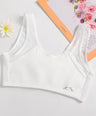 Melissa Girls’ Cotton Vest Bra – Soft, Quilted & Wireless Comfort Melissa