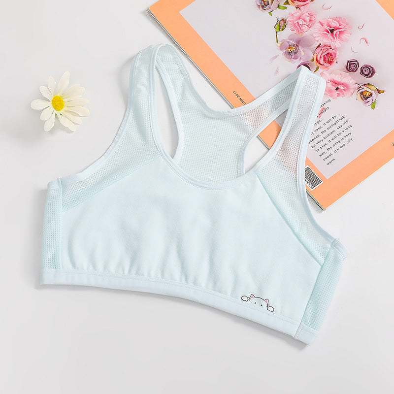 Melissa Girls’ Cotton Vest Bra – Soft, Quilted & Wireless Comfort Melissa