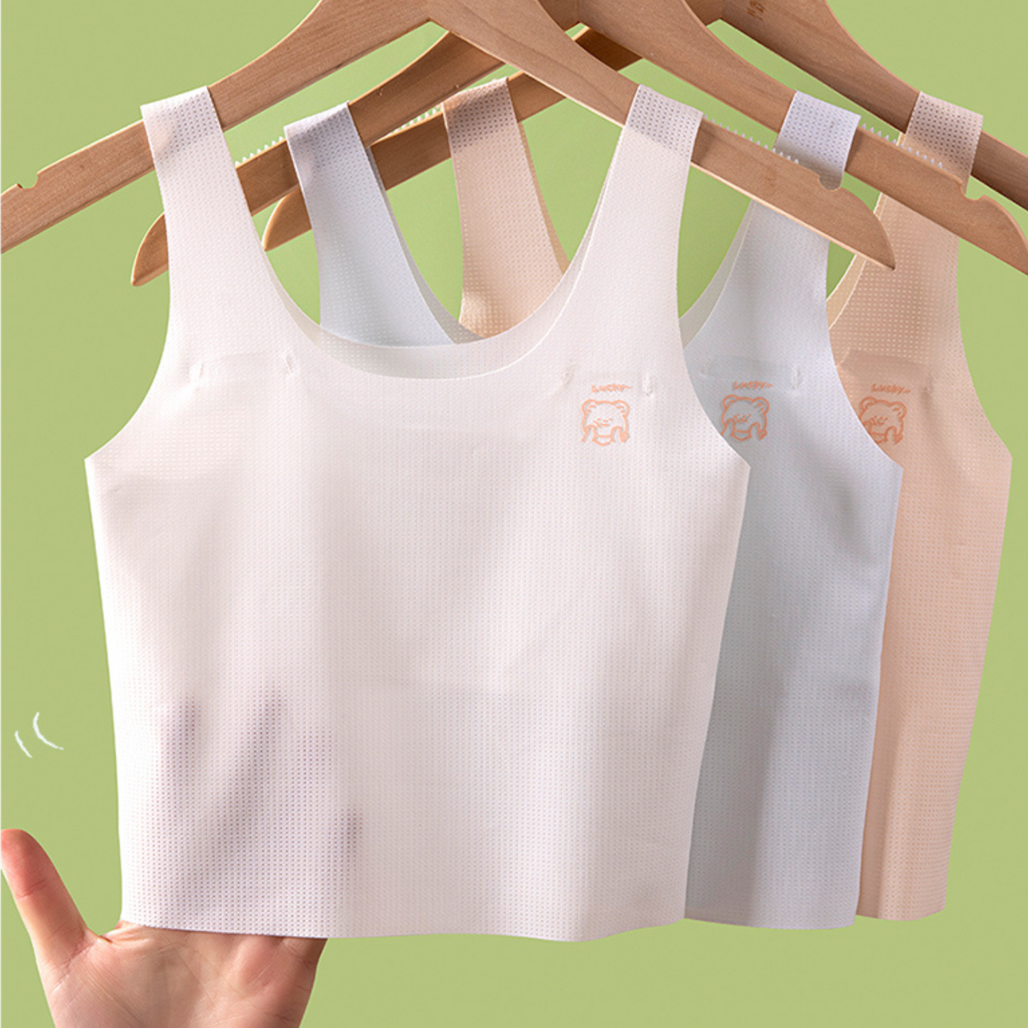 Melissa Girls’ First Bra – Silk-Lined, Long Vest & Wireless Fit Melissa