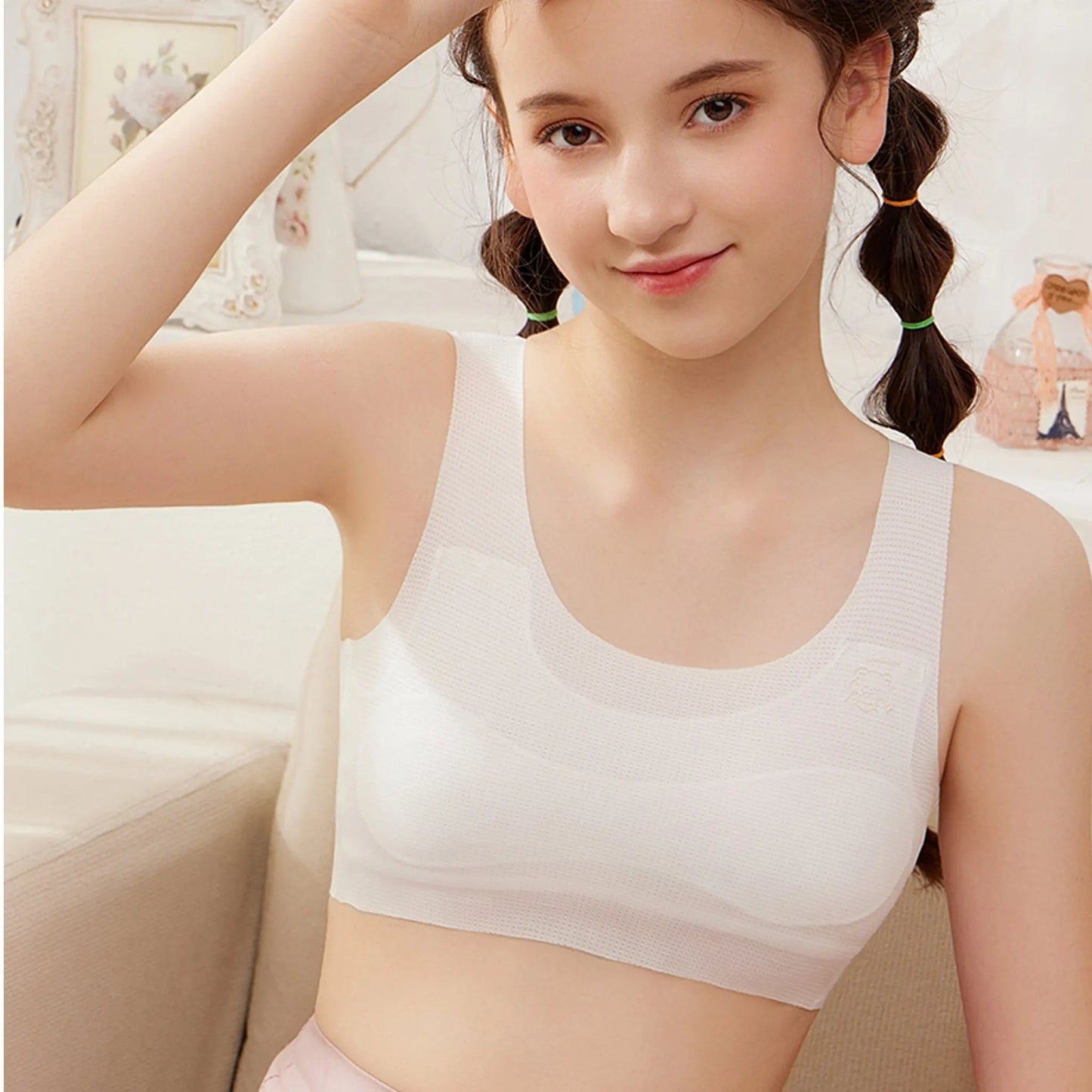 Melissa First Bra for Girls – Silk-Lined, Breathable, Lightweight Vest Melissa