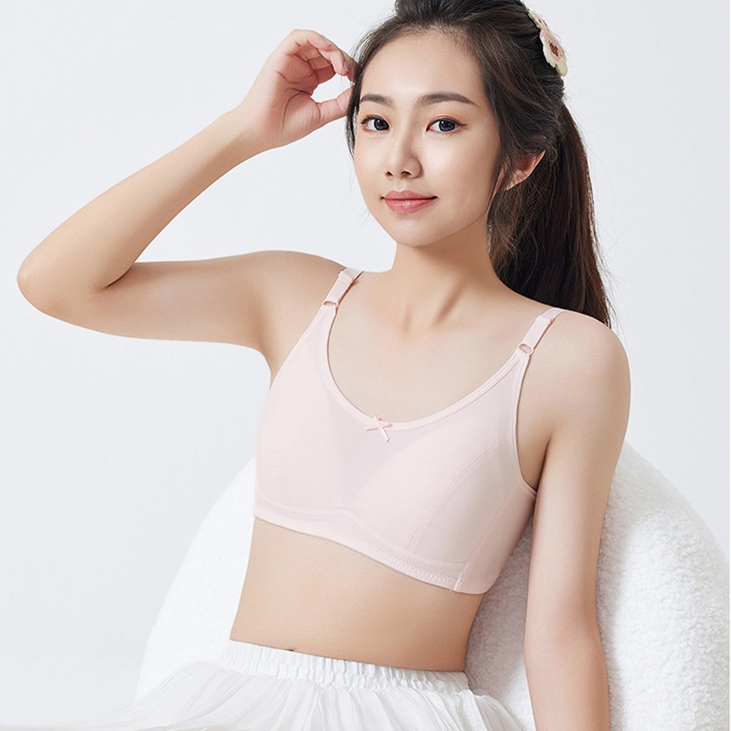 Melissa Girls’ Adjustable Vest Bra – Full Coverage, Shockproof, Soft Melissa