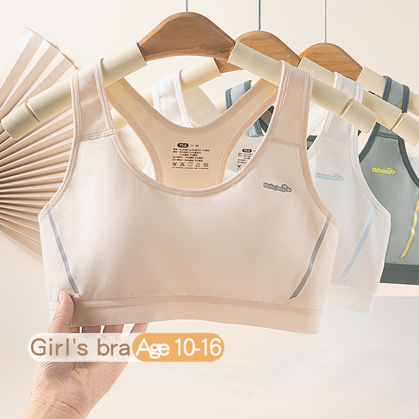 Melissa Girls’ Sports Bra – Breathable, Shockproof, Modal Blend Melissa
