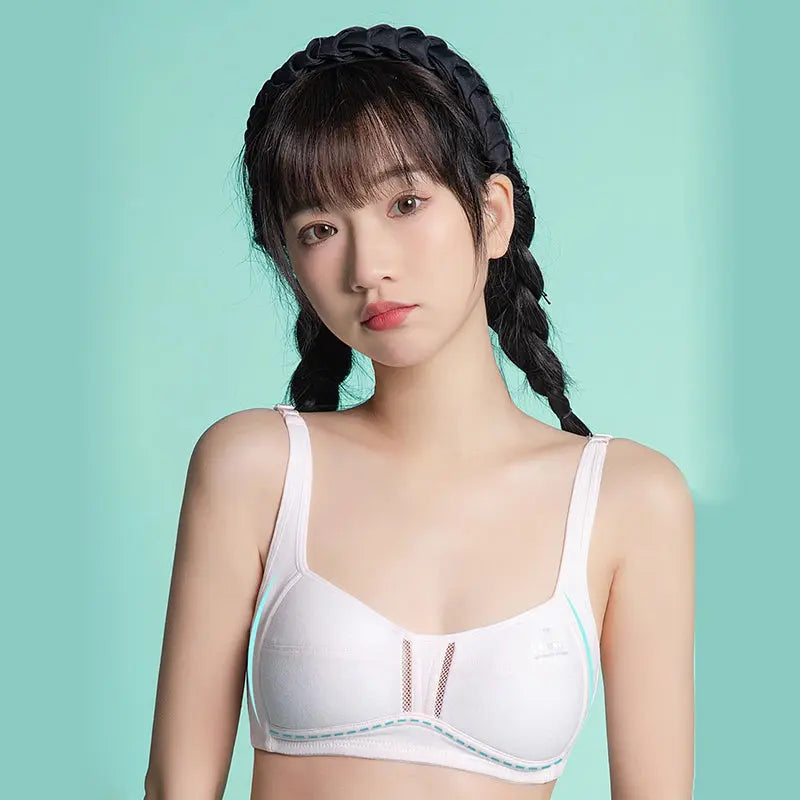 Melissa Cotton Bra for Teen Girls – Wireless, 3D Cup, Adjustable Melissa