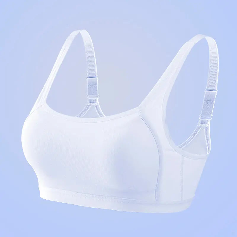 Melissa Girls’ Wireless Bra – Back-Clasp, Cotton-Lined & Breathable Melissa