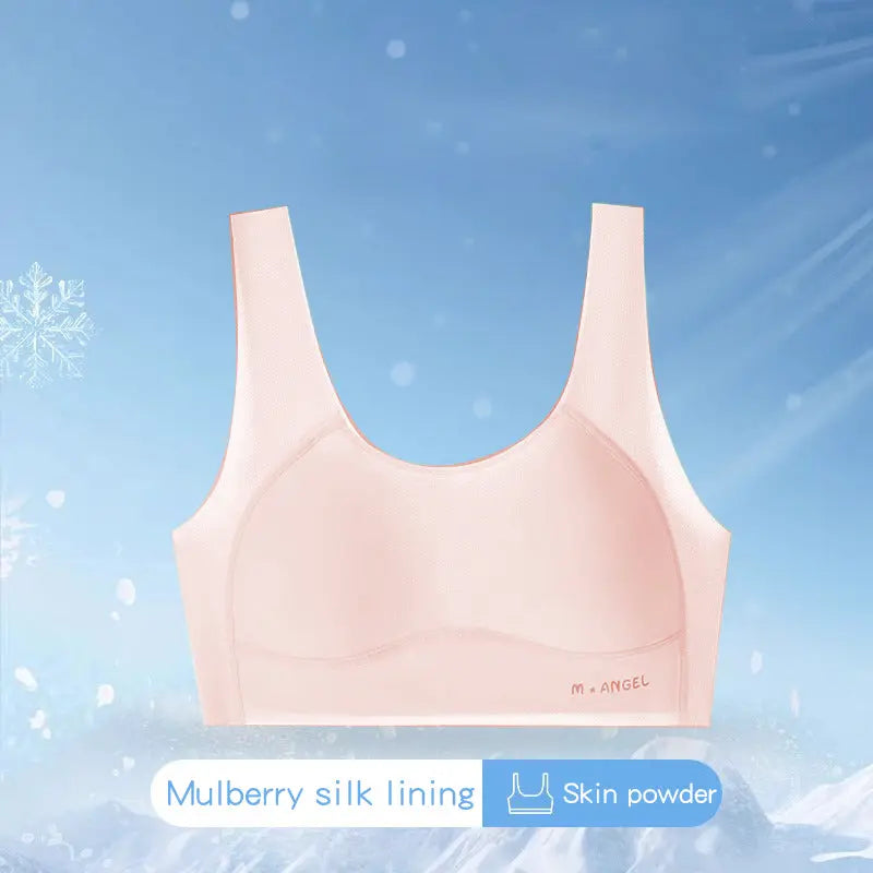 Melissa Girls’ Sports Bra – Silk Lined, Wireless & Breathable Melissa