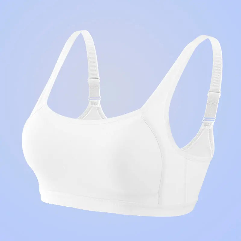 Melissa Girls’ Wireless Bra – Back-Clasp, Cotton-Lined & Breathable Melissa
