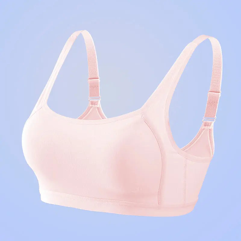 Melissa Girls’ Wireless Bra – Back-Clasp, Cotton-Lined & Breathable Melissa