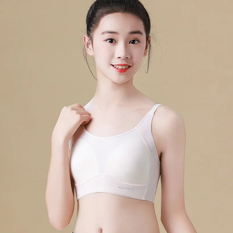 Melissa Girls’ Camisole Bra – Mulberry Silk, Wireless & Soft Melissa
